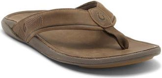 Olukai Tuahine Waterproof Flip Flop in Canteen/Canteen at Nordstrom, Size 10