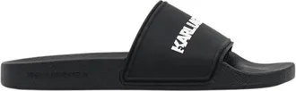 Karl Lagerfeld Schoenen, Heren, Zwart, 41 EU, Kondo II Long Logo Slide