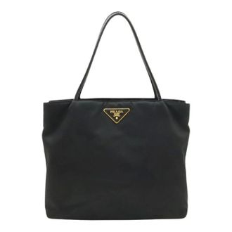 Prada Pre-owned Tote Bags, female, Black, Size: ONE SIZE Pre-owned Vintage Tote Bag