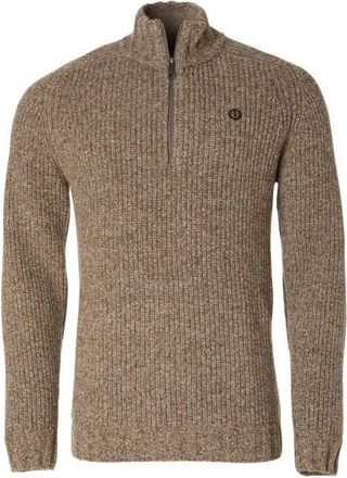 Chevalier Groby Half Zip Wool Pullover Wollpullover f&uuml;r Herren | braun