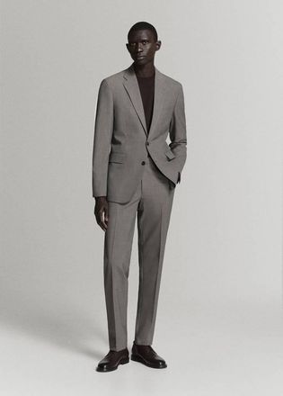 Mango Giacca completo Mil&aacute;n slim-fit marrone - Uomo - 46 - MANGO MAN