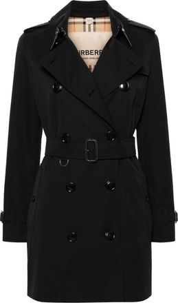 Burberry Kensington Trenchcoat - Dames - Trenchcoats - Zwart - 3XS - Katoen - Jassen