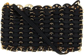 Paco Rabanne Womens Black Calfskin Crossbody Bag
