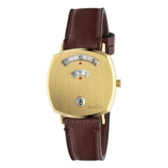 Gucci Watches, female, Yellow, ONE SIZE, Ya157405 - Grip Yellow gold PVD case