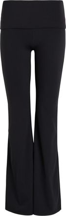 Tala Dayflex Fold-waist Flared Stretch-jersey Trousers - Black - XL (UK16 / XL)