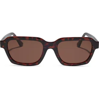DIFF Eyewear 53mm Chloe Square Sunglasses in Dark Tortoise Brown at Nordstrom Rack
