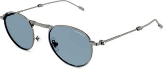 Montblanc Ladies Black Square Sunglasses MB0280S 002