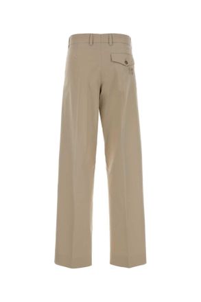 Miu Miu Womens Sand Panama Pant Calce Exterior: Cotone Polyester Pantaloni