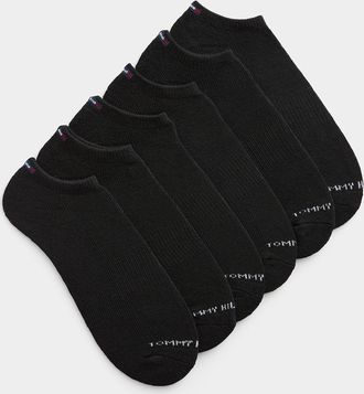 Tommy Hilfiger Mens Mini-logo solid socks 6-pack