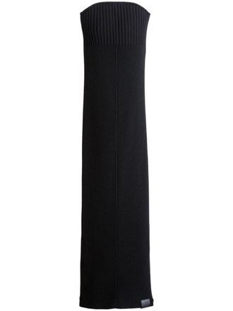 Marc Jacobs Tube ribbed knit dress - women - Wool/Elastane - S - Black