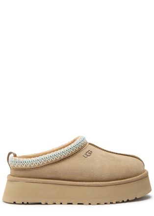 UGG Ugg Tazz II Suede Platform Mules - Beige - 6 (IT39/ UK6)