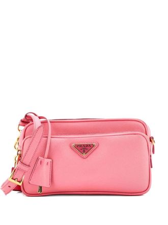 Prada Front Pocket Saffiano Leather Small crossbody bag - Rosa