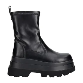 Buffalo Jupiter Sock Boot - Dames - Schoenen - Zwart - Maat: 40 EU Leer
