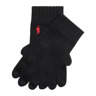 Polo Ralph Lauren Accessoires, Heren, Zwart, ONE Size, Wol, Gloves