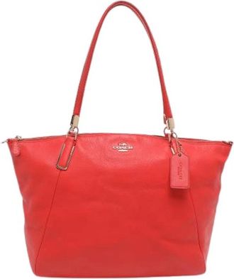 Coach Pre-owned Leren Schoudertas - Dames - Vintage Schoudertas - Rood - ONE Size - Leer - Vintage