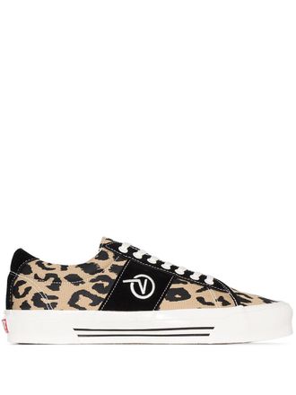 Vans Sid LX sneakers met luipaardprint - Bruin