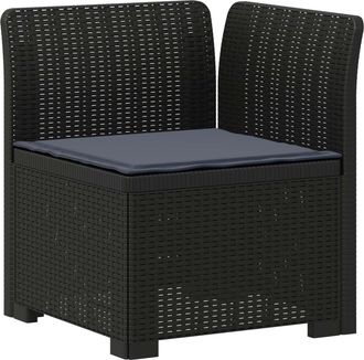 vidaXL Sill&oacute;n Individual De Jard&iacute;n Con Coj&iacute;n Apariencia De Ratan Pp Vidaxl