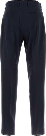 Fendi Mens Wool Trousers Navy Virgin