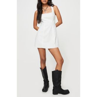 Princess Polly Athina A-Line Minidress in White at Nordstrom, Size 4
