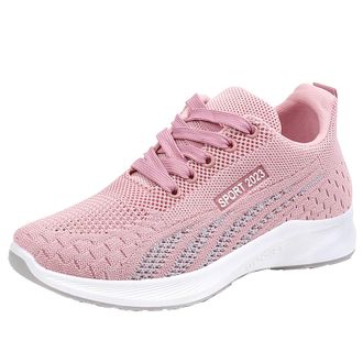 Generic trainers size 5 Trainers for Women Arch Support Shoes Lightweight Wide Fit Orthopedic Trainer Breathable Mesh Non Slip Running Sneakers Slip on Memory