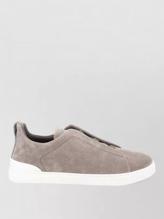 Ermenegildo Zegna sneakers suede finish pull tab heel