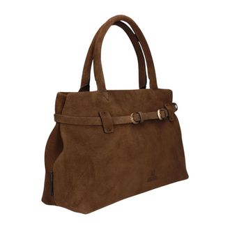 Fred De La Bretoniere Nalani Schoudertas Nubuck - Dames - Tassen - Bruin - Maat: ONE Size Leer