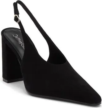 Jeffrey Campbell Withstand Slingback Pump in Black Suede at Nordstrom, Size 5.5