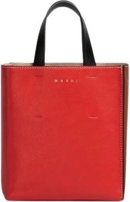 Marni Roodbruine Schoudertas - Dames - Shoppers - Veelkleurig - ONE Size - Tassen