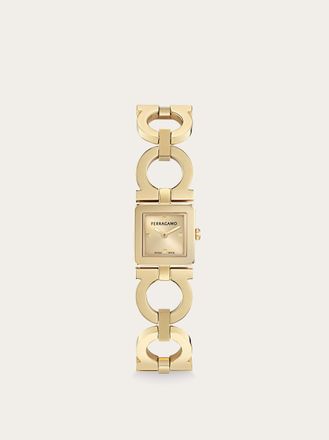 Ferragamo Women Double Gancini watch Gold