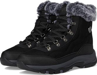 Skechers Trego - Stormie Womens Rain Boots Black/Black : 8.5 B - Medium, Rubber/Textile