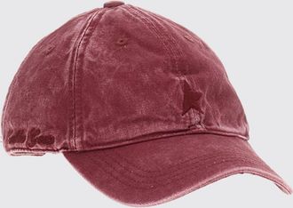 Golden Goose Distressed Cotton Baseball Cap with Logo