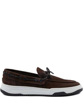 Paul & Shark suede loafers - men - Calf Suede/Rubber/Calf Leather - 45 - Brown