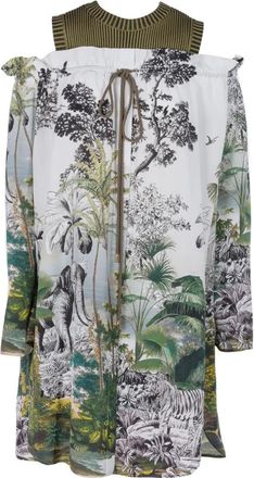 Alberta Ferretti Multicolor Jurk - Dames - Korte kleedjes - Veelkleurig - L - Kleedjes