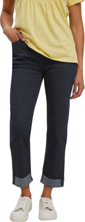 M&Co Womens Dark Indigo Ankle Grazer Cigarette Jeans - Womens