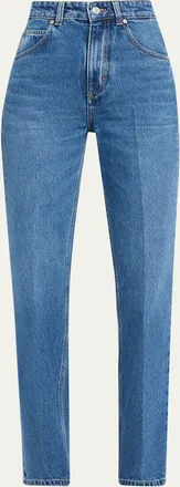 Victoria Beckham Julia High-Rise Straight-Leg Jeans