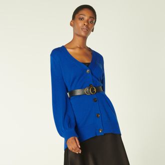L.k. Bennett Womens Rosa Cardigan, Ultra Blue - Size Small
