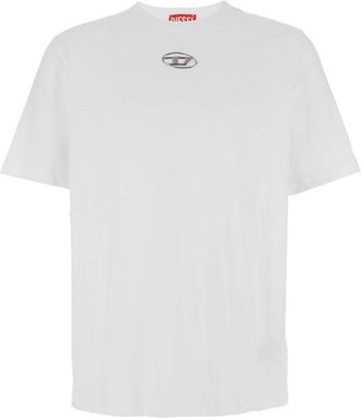 Diesel T-Adjust-OD T-Shirt - Heren - T-shirts - Wit - L - Katoen - Tops
