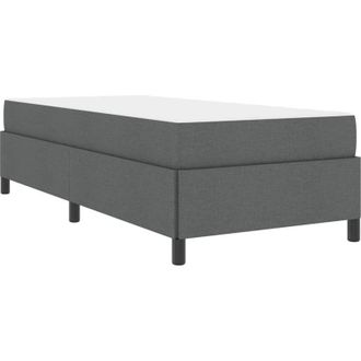 vidaXL Cama Tipo Box Spring Gris Oscuro, Negro 90 X 190 Cm Vidaxl