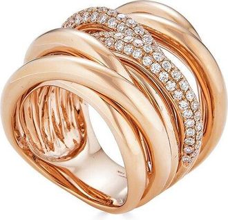 Diana M. Jewels Fine Jewelry 18K Rose Gold 0.97 Ct. Tw. Diamond Ring
