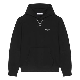 Givenchy Sudadera con Capucha de Corte Regular con Costura Couture - Sweatshirts & Hoodies - Hombre - Negro - M