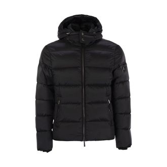 Moorer Brett Bomber Jacket - Heren - Gewatteerde jassen - Blauw - M - Leer - Jassen