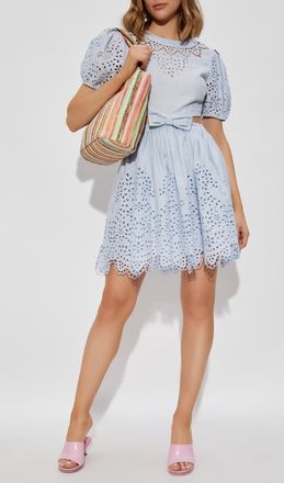 Self Portrait Lace Dress, Womens, Blue