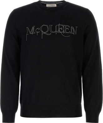 Alexander McQueen Alexander Mcqueen Black Wool Sweater