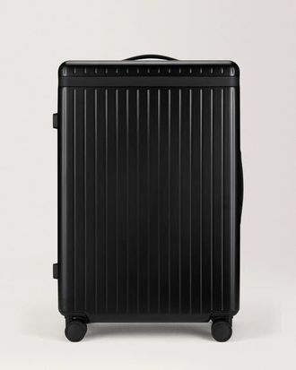 Carl Friedrik The Large Check-in Zipped Suitcase in Black /Black at Nordstrom