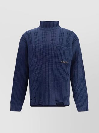 Marni ribbed oversized turtleneck wool sweater