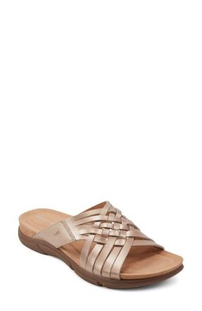 Easy Spirit Meadow Slide Sandal in Bronze at Nordstrom, Size 5.5