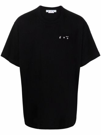 Off-white Caravaggio Paint Over T-shirt - men - Cotton - L - Black