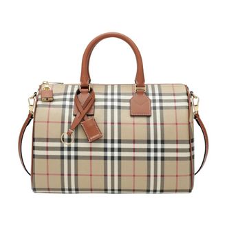 Burberry Medium Bowlingtas - Dames - Handtassen - Veelkleurig - ONE Size - Katoen - Tassen