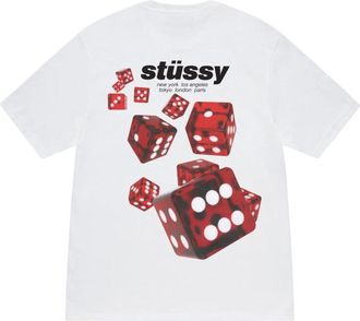 St&uuml;ssy Rollers T-shirt Relaxed Fit White 1905160-WHIT