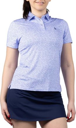 Tailorbyrd Abstract Maze Print Polo in Light Blue at Nordstrom Rack, Size X-Large